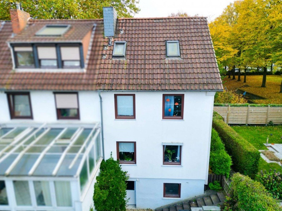 Hnteransicht Reihenendhaus Bremen