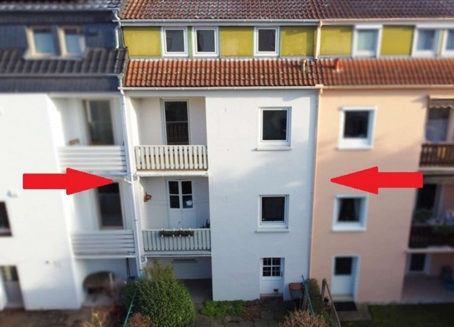 Hinteransicht Reihenmittelhaus Bremen