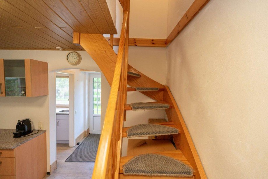 Treppe zum OG Ferienhaus Sande