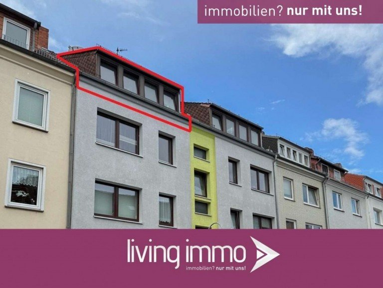 Au�enansicht Bremen Dachgeschosswohnung Charmante Dachgeschosswohnung mit drei Zimmern - attraktive Kapitalanlage in Bremen