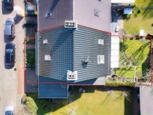 Grundst�ck Vogelperspektive Raumwunder Reihenendhaus mit Garage und Garten in Bremen-Lesum