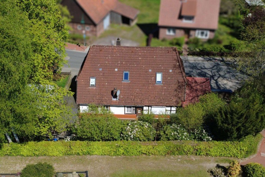 Hinteransicht Zweifamilienhaus Harsefeld