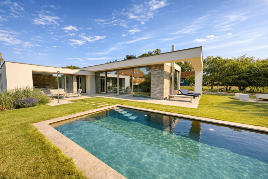 Au�enansicht, Pool (KI-optimiert) Haus Bad Kissingen
