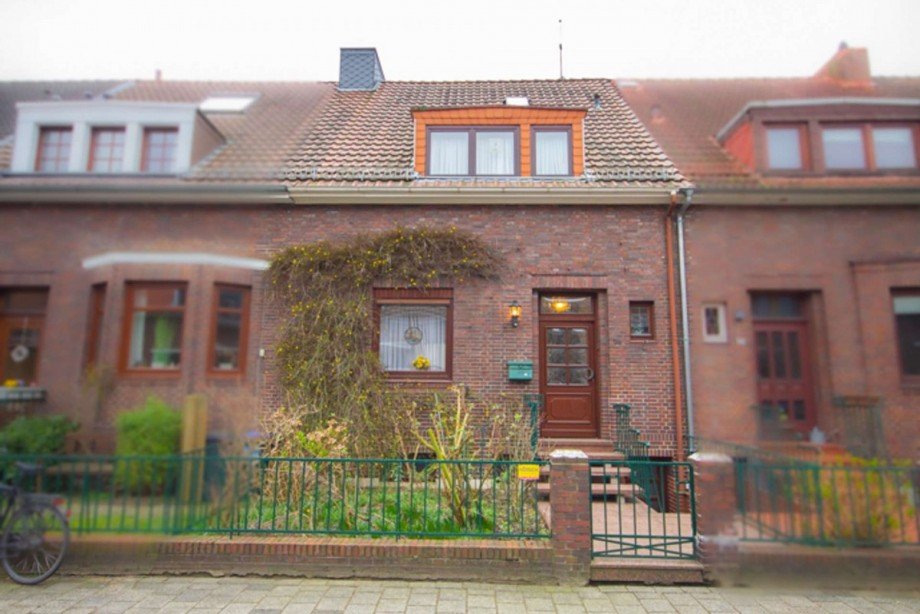 Hausvorderansicht Reihenmittelhaus Bremen