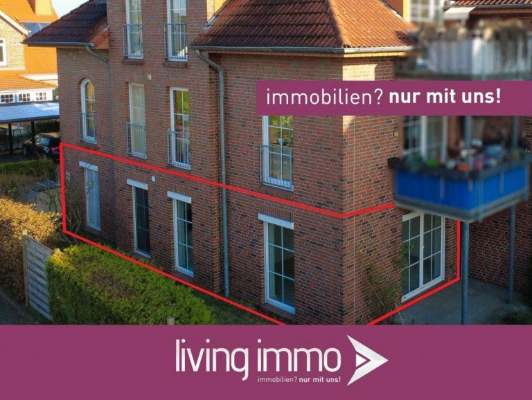 Hausseitenansicht Ritterhude Erdgeschosswohnung Gepflegte Erdgeschosswohnung mit Gartenanteil und KfZ-Stellplatz