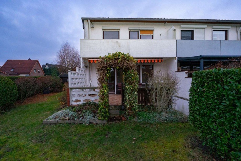 Hinteransicht Reihenendhaus Schwanewede
