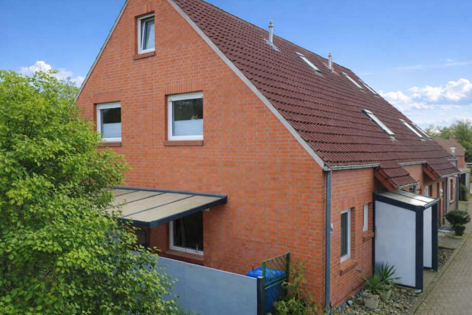 Seitenansicht Reihenendhaus Oldenburg