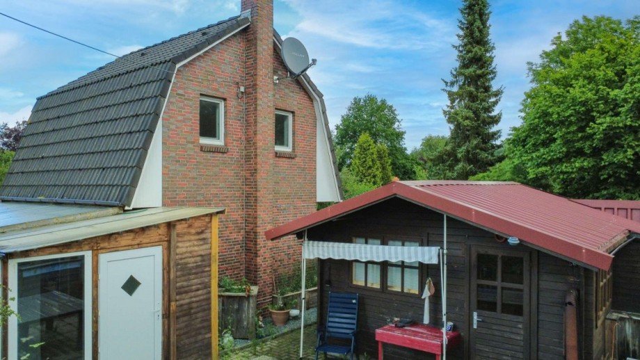 R�ckansicht Ferienhaus Sande
