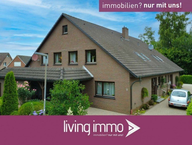 Vorlage Startbild Normal Logo und Fenster living immo Farbe (1) Friesoythe Doppelhaush�lfte Gro�z�gige Doppelhaush�lfte mit 163 m�, Garage & Carport in Friesoythe