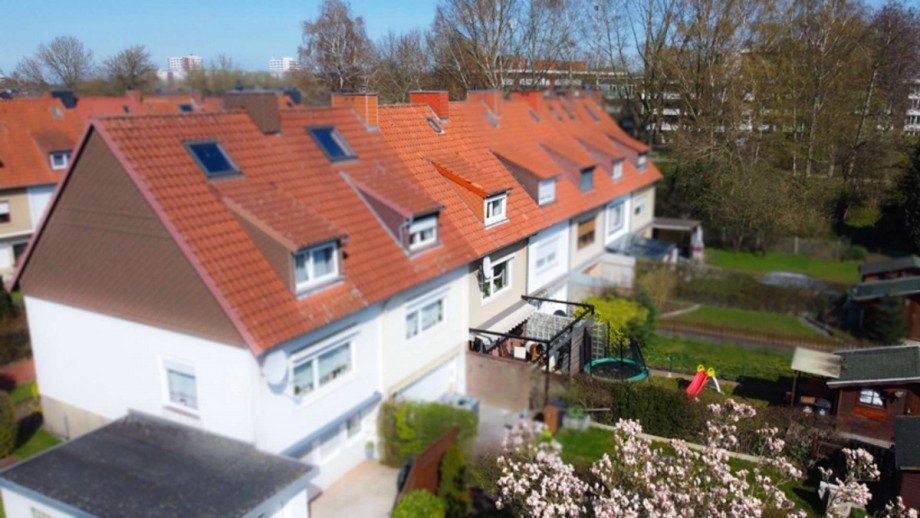 Hinteransicht Reihenmittelhaus Bremen