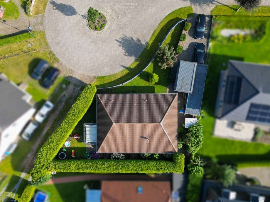 Vogelperspektive Einfamilienhaus Bad Bramstedt
