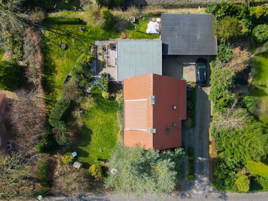 Vogelperspektive Einfamilienhaus Wangerland