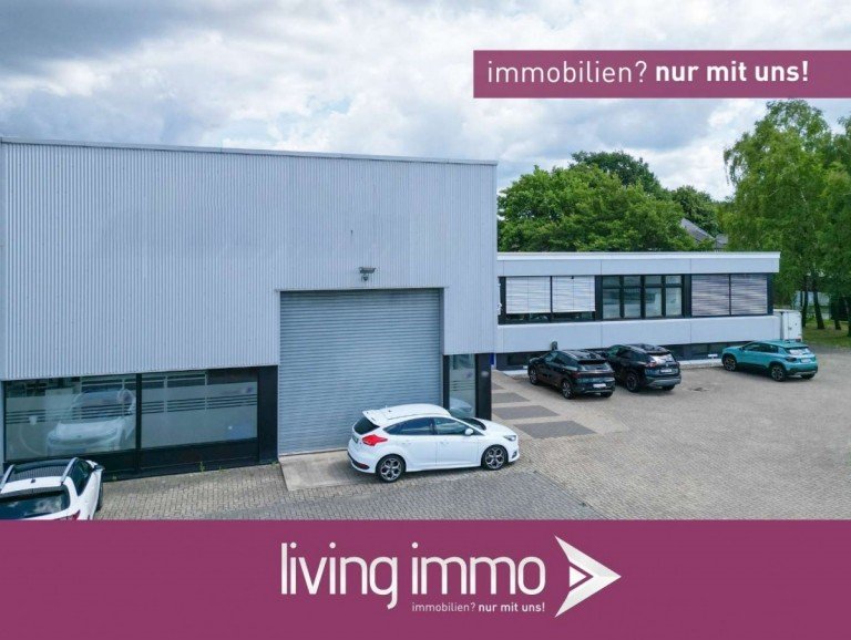 Drohnenaufnahme Osnabr�ck Halle / Lager / Produktion Repr�sentative Produktionshalle mit B�ros und Stellpl�tzen nahe BAB A1 OS-Hafen