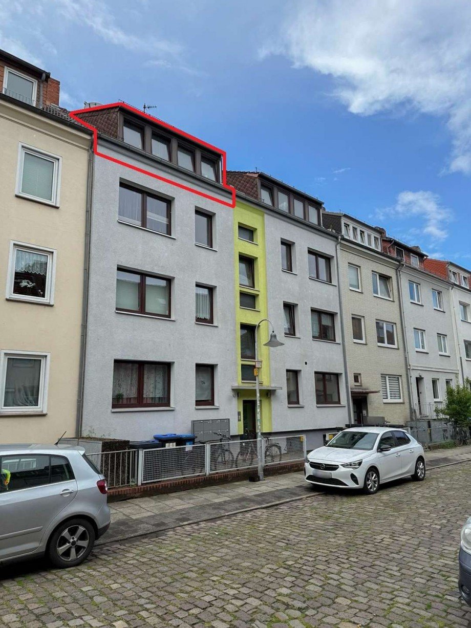 Au�enansicht Dachgeschosswohnung Bremen