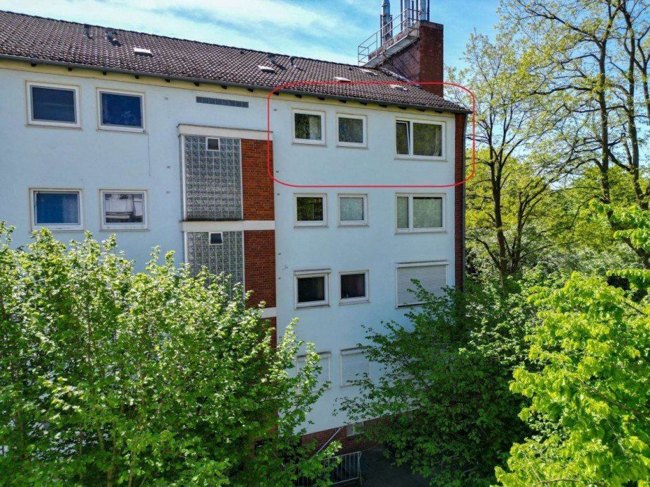Vorderansicht Etagenwohnung Bremen